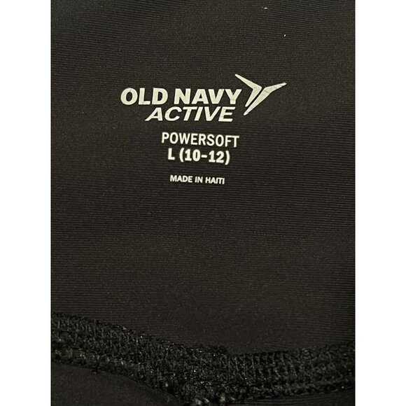 Old Navy Girl's Black Power Soft Biker Shorts SIZE-L(10-12) - Picture 2 of 5